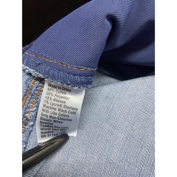 Kim Rogers Cuffed Denim Shorts Womens Plus Size 14 Inseam 10 inch Medium Wash - Picture 5 of 5